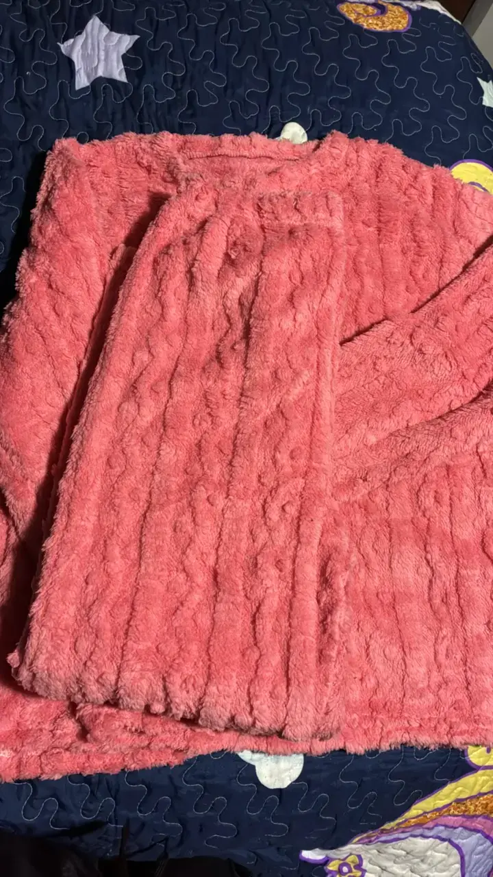 Pijama de felpa rosa Sheng YuanShan 2XL/3XL - 3