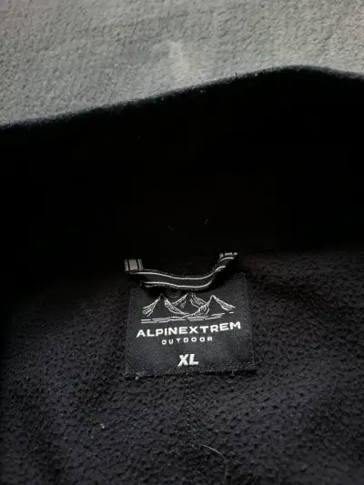 Polar negro con cierre medio para hombre - miniatura 5