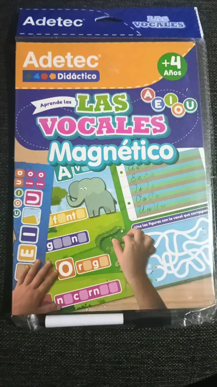 Juego educativo magnético Adetec Las Vocales - 3