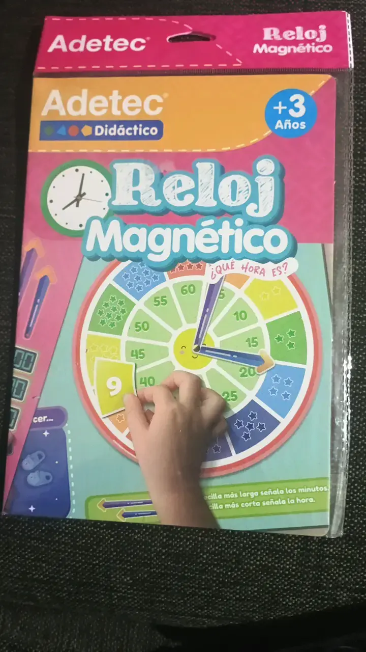 Reloj Magnético Didáctico Adetec para Niños - 1