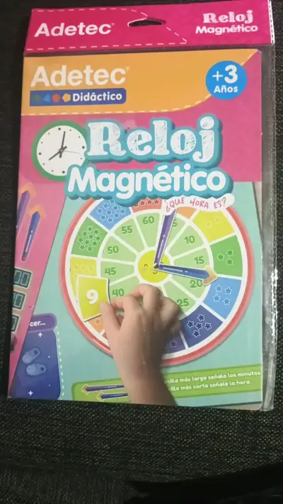 Reloj Magnético Didáctico Adetec para Niños - miniatura 2