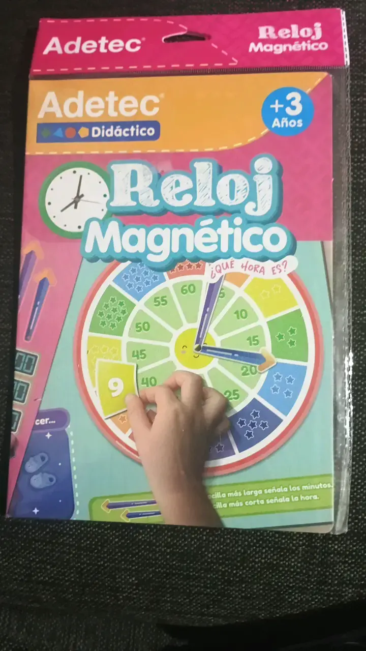 Reloj Magnético Didáctico Adetec para Niños - 3