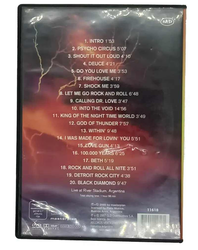 DVD Kiss Love Gun en Vivo en Argentina - 2
