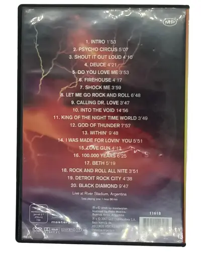 DVD Kiss Love Gun en Vivo en Argentina - miniatura 2