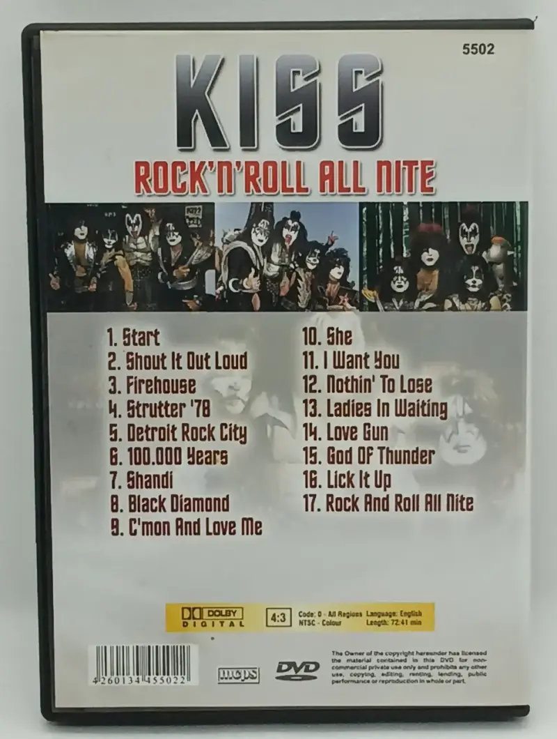 DVD Kiss Rock 'N' Roll All Nite en buen estado - 2