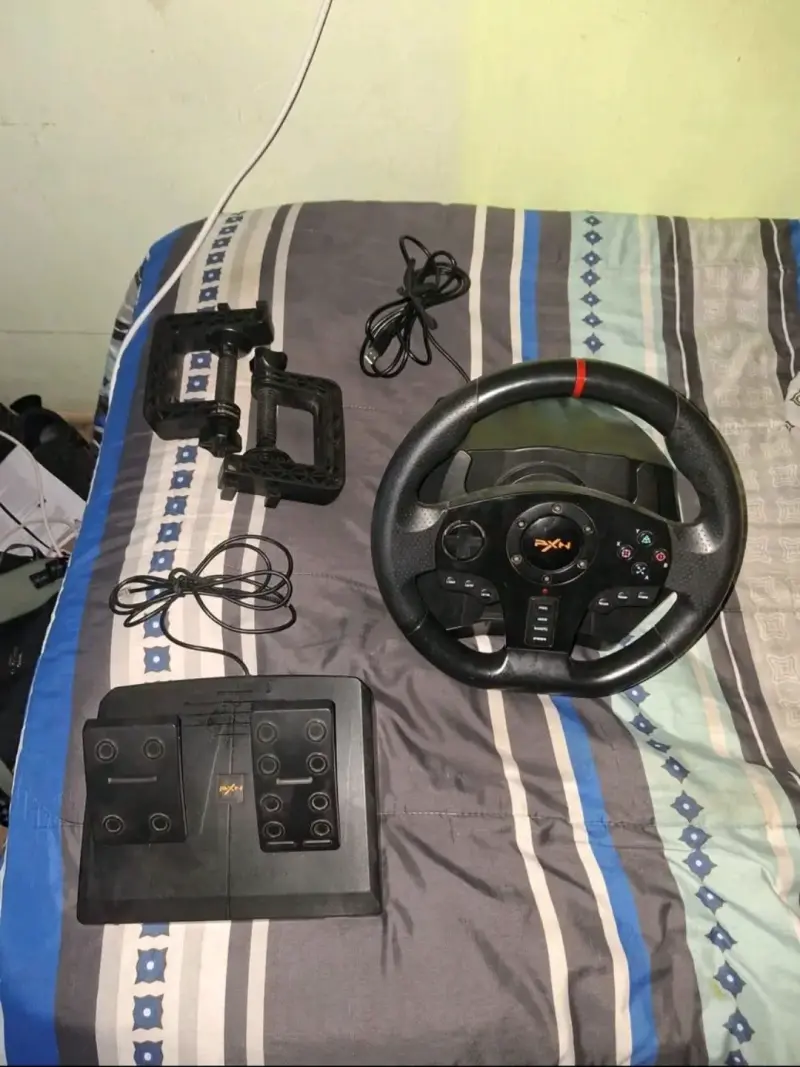 Volante de juego PXN con pedales para simulación - 1