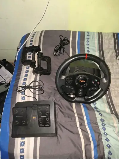 Volante de juego PXN con pedales para simulación - miniatura 1