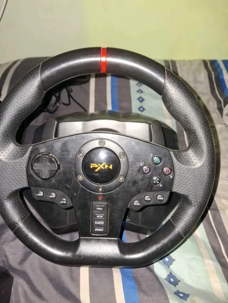 Volante de juego PXN con pedales para simulación - 3