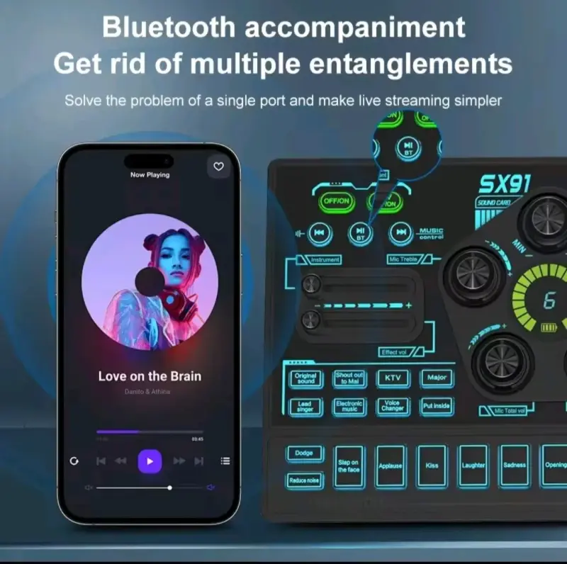 Tarjeta de Sonido Bluetooth SX91 para Streaming - 2