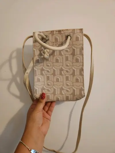 Bolso bandolera Tous beige con estampado - miniatura 2