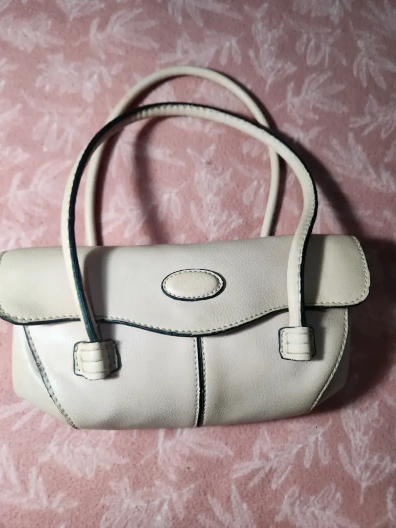 Bolso de mano beige elegante - 3