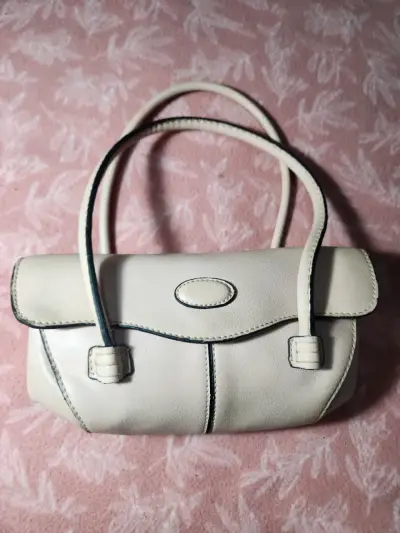 Bolso de mano beige elegante - miniatura 4
