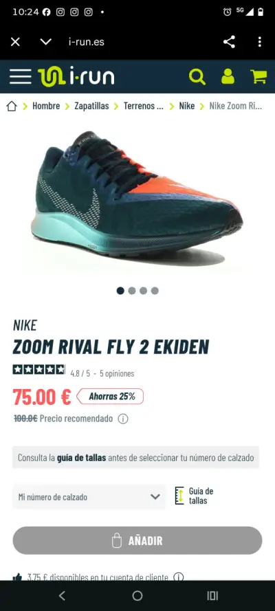 Zapatillas Nike Zoom Rival Fly 2 Ekiden  runnin - miniatura 1