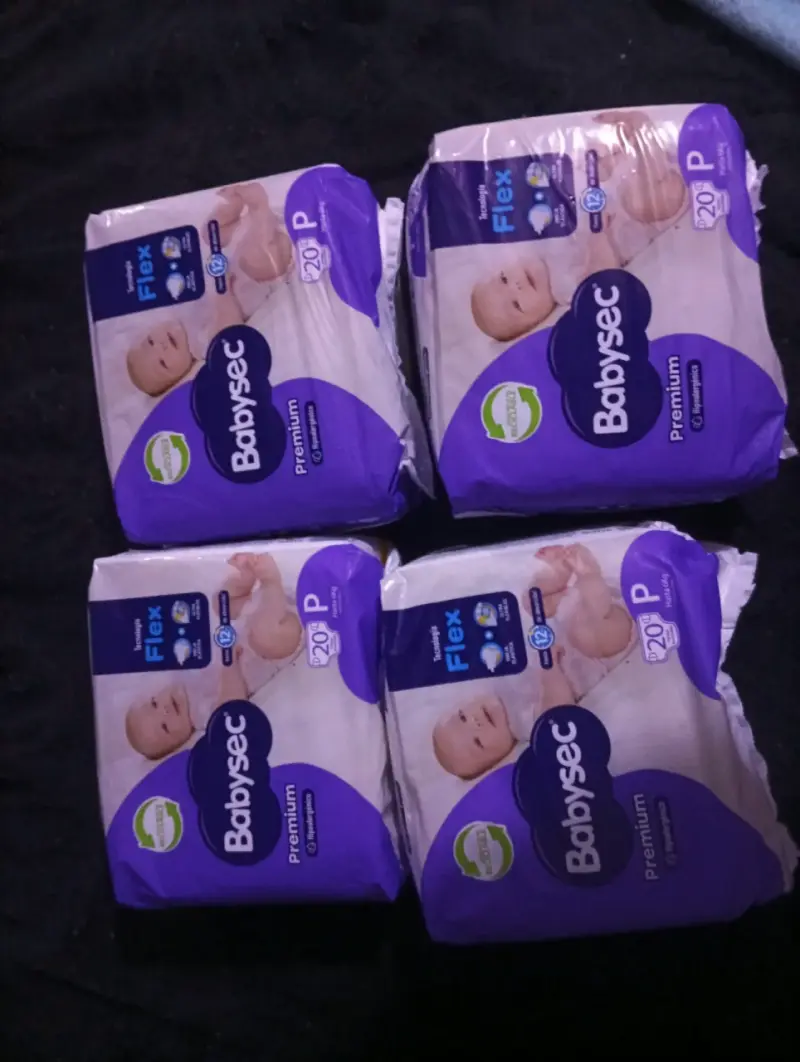 Pañales Babysec Premium Talla P Pack de 20