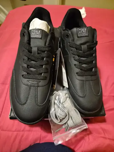 Zapatillas negras Maui & Sons para mujer - miniatura 1