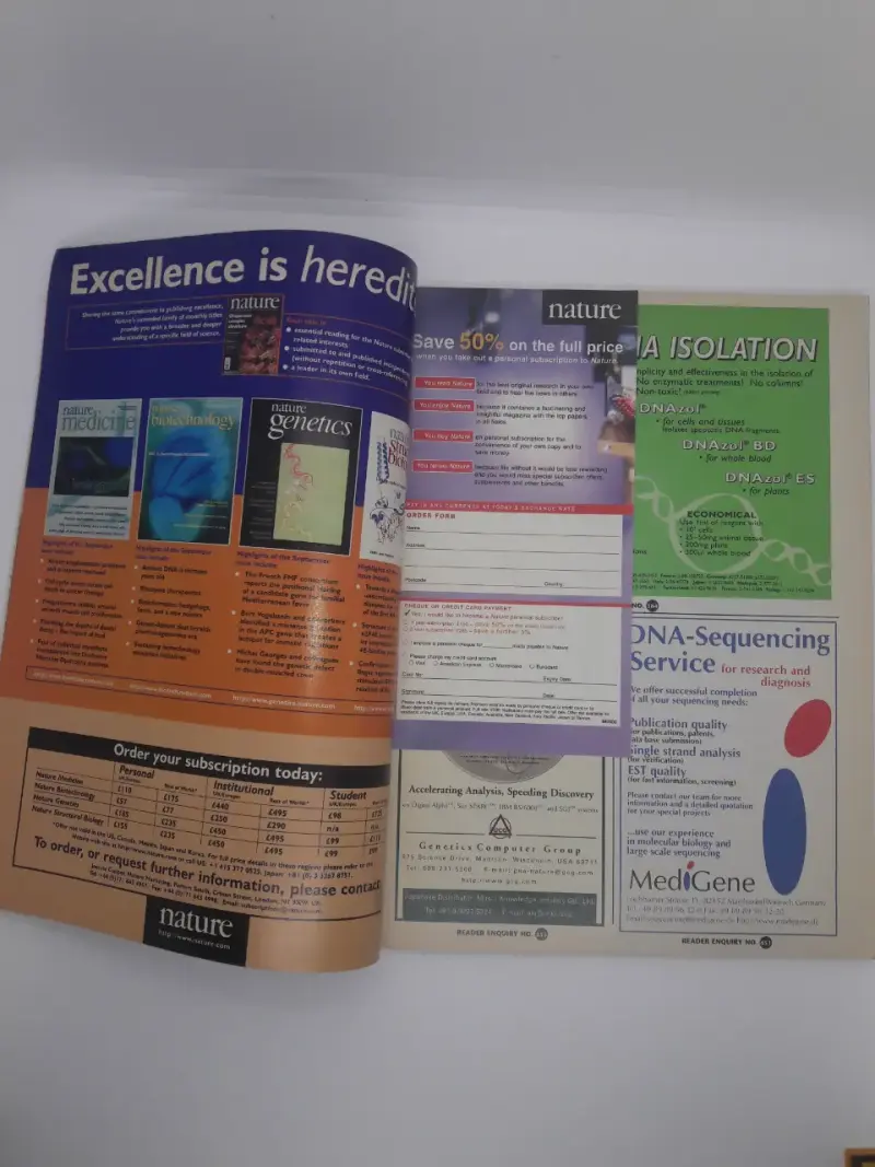 Revista Nature edición 28 de agosto 1997 - 3