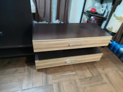 Mueble de TV con cajones y estantes - miniatura 4