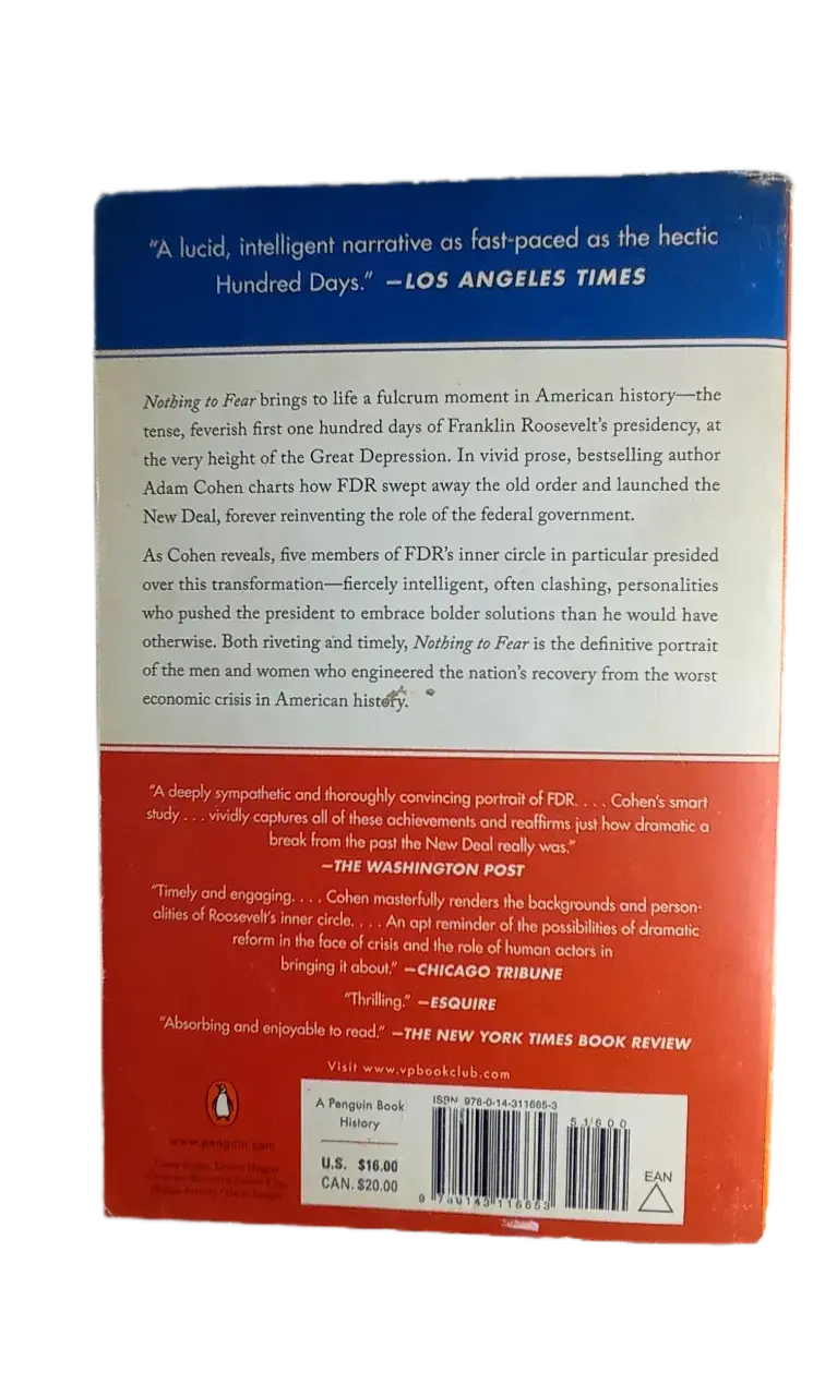 Libro Nothing to Fear de Adam Cohen - 2