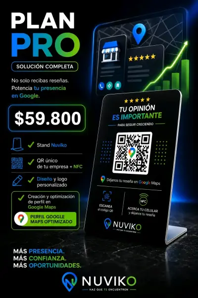 Stand Nuviko con QR y NFC para reseñas - miniatura 1