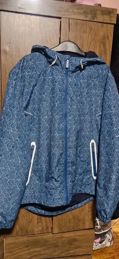 Chaqueta azul con capucha Michael Kors - miniatura 1