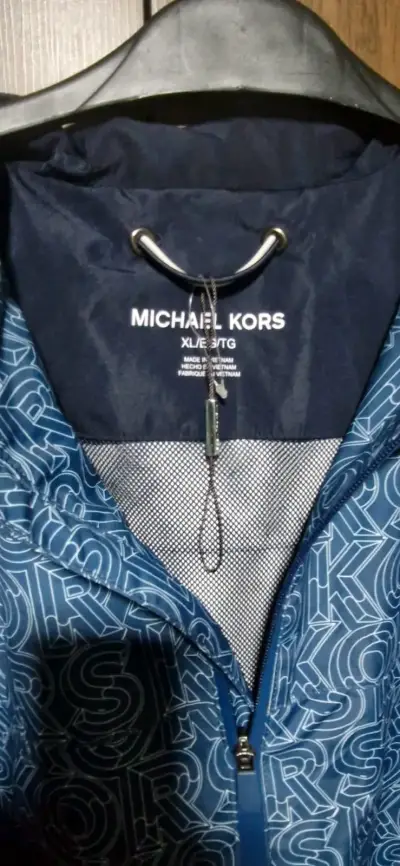 Chaqueta azul con capucha Michael Kors - miniatura 2