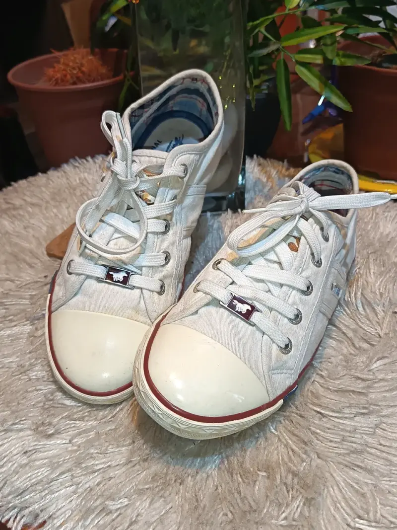 Zapatillas blancas Mustang True Denim casuales - 3