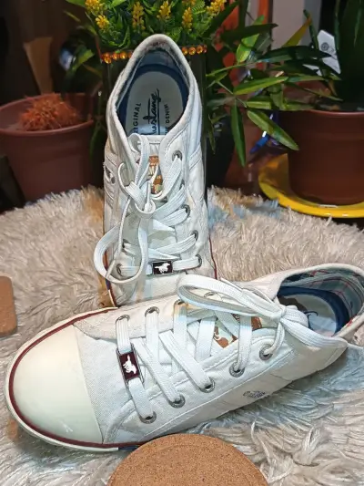 Zapatillas blancas Mustang True Denim casuales - miniatura 4
