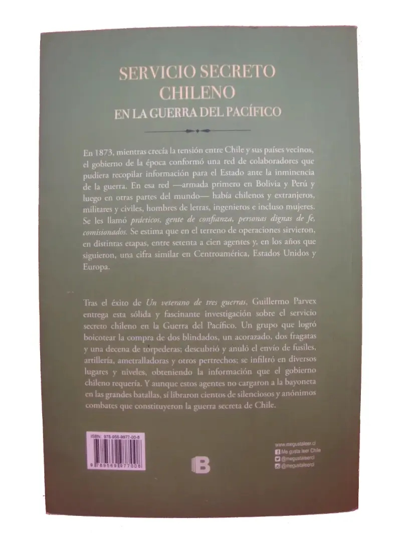 Libro Servicio Secreto Chileno de Guillermo Parvex - 2