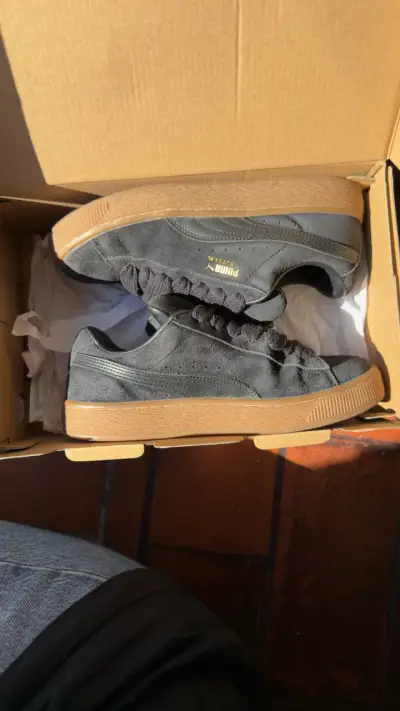 Zapatillas Puma Suede XL negras para mujer - miniatura 1