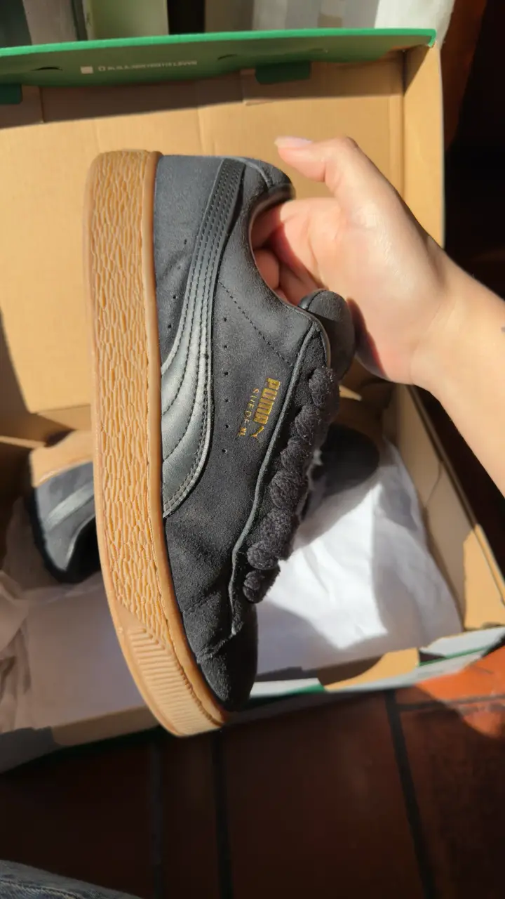 Zapatillas Puma Suede XL negras para mujer - 3