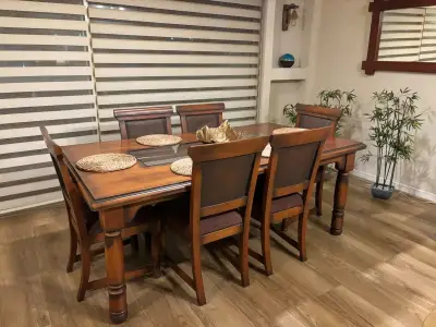 Juego de Comedor de Madera con Sillas - miniatura 3