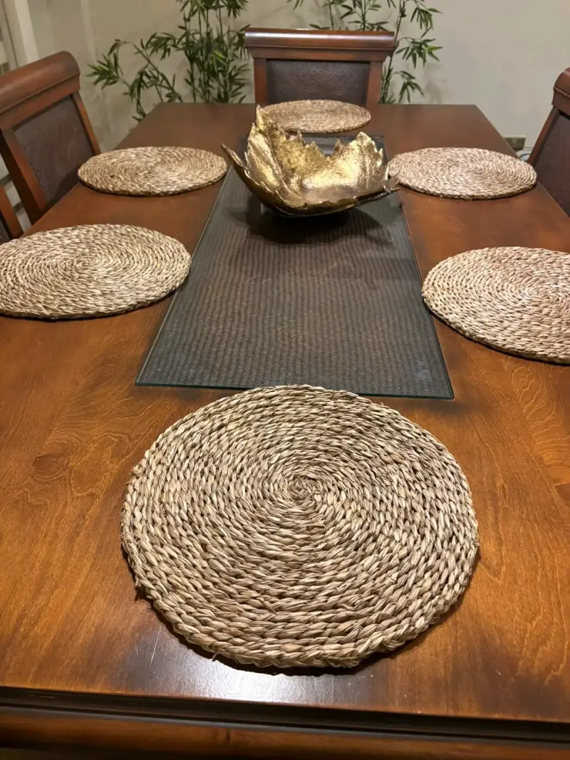Juego de Comedor de Madera con Sillas - 5