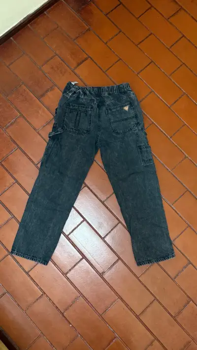 Pantalones cargo de mezclilla gris oscuro - miniatura 2