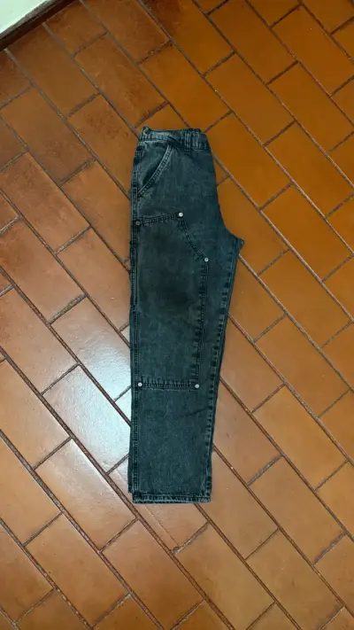 Pantalones cargo de mezclilla gris oscuro - miniatura 3