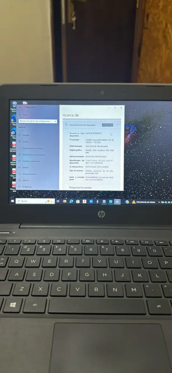 Notebook HP 14 pulgadas Intel Celeron - 3