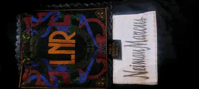 Abrigo de cuero negro Neiman Marcus - miniatura 4