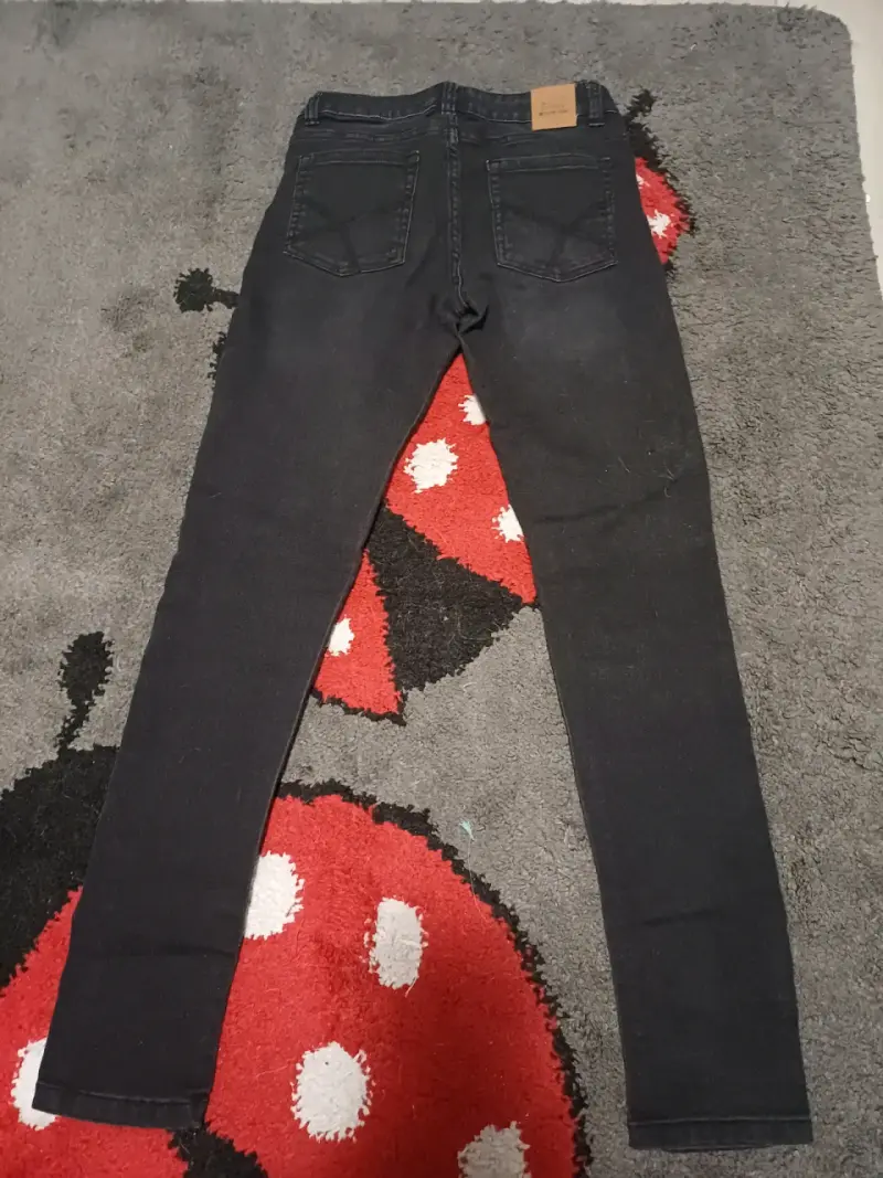 Jeans negros ajustados, talla 16 - 2