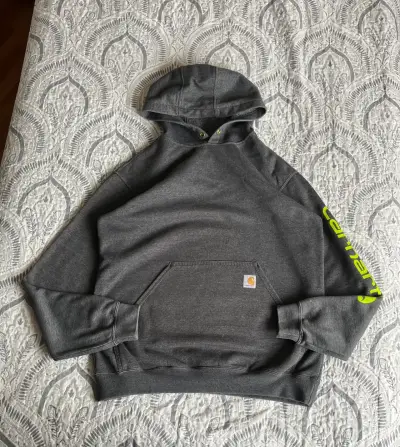 Polerón con capucha gris Carhartt - miniatura 1