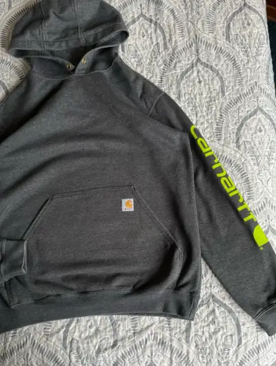 Polerón con capucha gris Carhartt - miniatura 3
