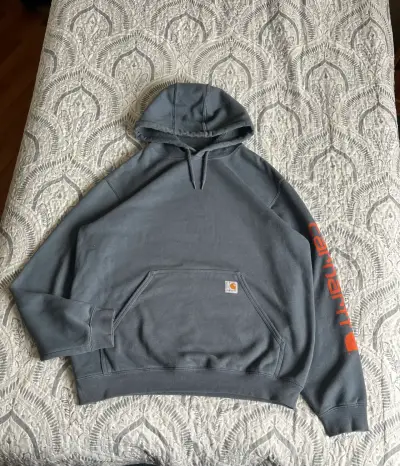 Polerón con capucha Carhartt gris oscuro - miniatura 1