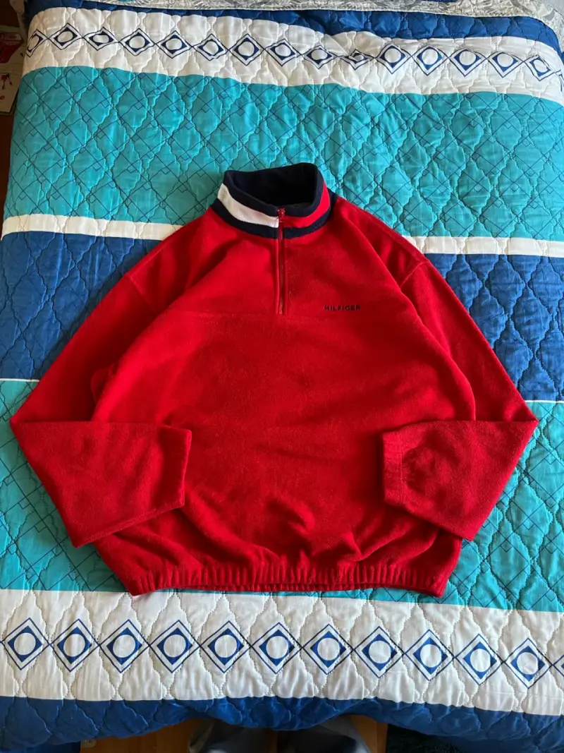 Polerón rojo Tommy Hilfiger con cierre - 2
