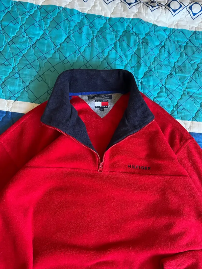 Polerón rojo Tommy Hilfiger con cierre - 4