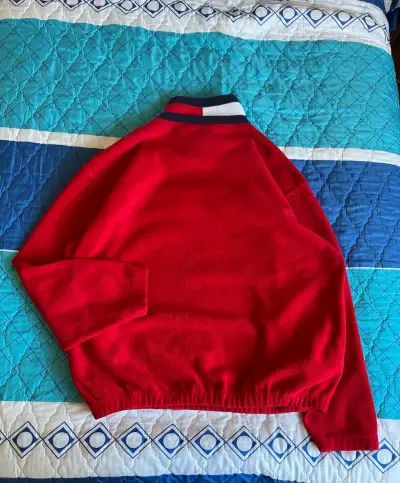 Polerón rojo Tommy Hilfiger con cierre - miniatura 5