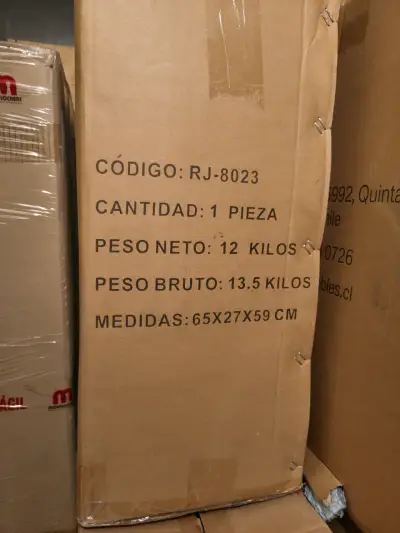 Silla de Oficina Ergonómica Negra con Ruedas nueva - miniatura 3