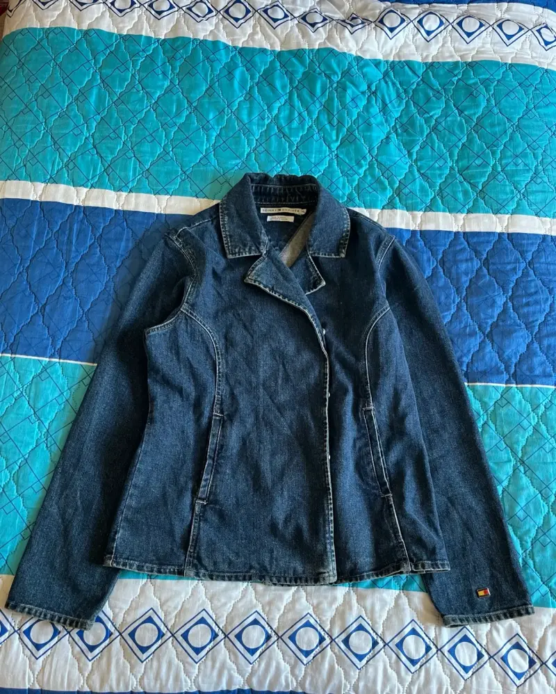 Chaqueta Tommy Hilfigde mezclilla azul para mujer - 1