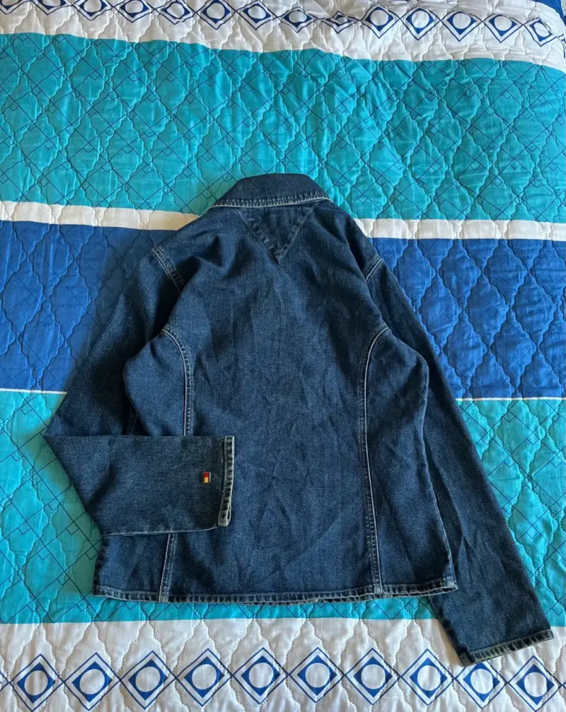 Chaqueta Tommy Hilfigde mezclilla azul para mujer - 4