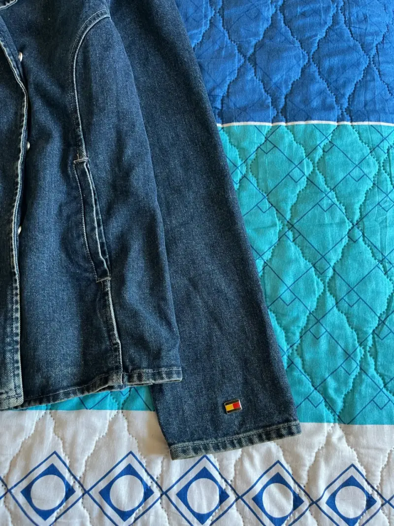 Chaqueta Tommy Hilfigde mezclilla azul para mujer - 5