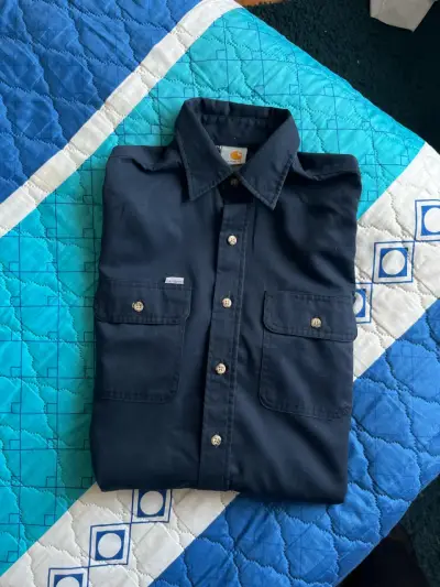 Camisa de trabajo azul marino Carhartt - miniatura 1