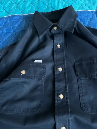 Camisa de trabajo azul marino Carhartt - miniatura 4