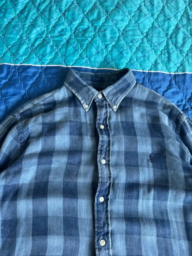 Camisa de Hombre a Cuadros Azul Polo Ralph Lauren - 2